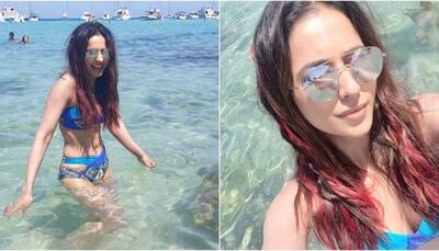 Rakul Preet Singh sets temperature soaring in blue bikini as she holidays in Ibiza - Pics