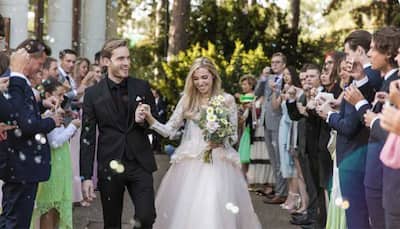 PewDiePie marries long time girlfriend Marzia Bisognin in beautiful ceremony in London