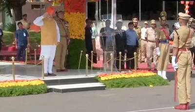 Home Minister Amit Shah attends passing out parade of IPS probationers in Hyderabad 
