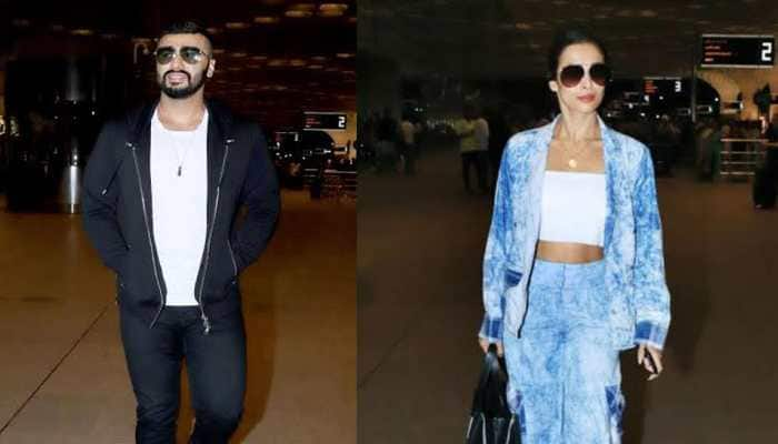 Arjun Kapoor-Malaika Arora leave for an undisclosed destination- See pics