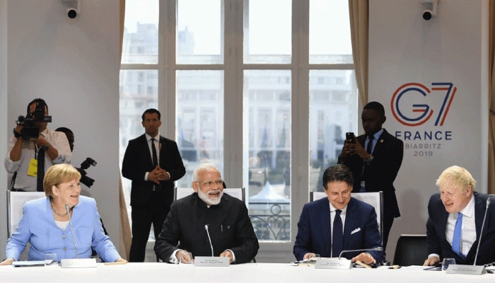 PM Modi reiterates India&#039;s commitment in tackling global challenges at G7 summit in France