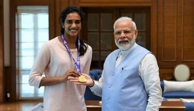 PM Narendra Modi meets 'India's pride' PV Sindhu after historic BWF World Championships gold