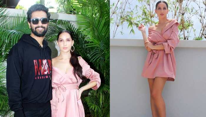 Nora Fatehi, Vicky Kaushal make a style statement at 'Pachtaoge' success party—Pics