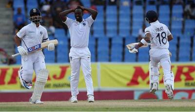 India post 264/5 on day 1 against West Indies; Kohli, Agarwal hit half-centuries