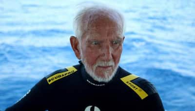 World War Two veteran breaks own scuba diving record at 96