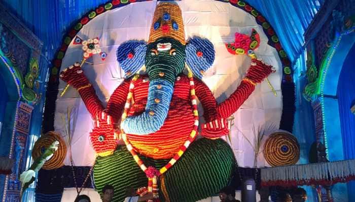 Ganesh Chaturthi 2019: Tirupati&#039;s recyclable &#039;Mattigaajula Ganesh&#039; is made of bangles