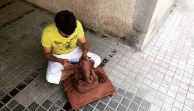 Riteish Deshmukh makes eco-friendly Ganesha using mud clay—Watch