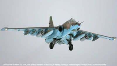 Sukhoi Su-25UB fighter-bomber of Russian Air Force crashes, search on for 2 pilots