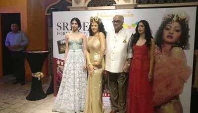Boney Kapoor, Janhvi Kapoor unveil Sridevi's wax statue at Madame Tussauds Singapore—Pics