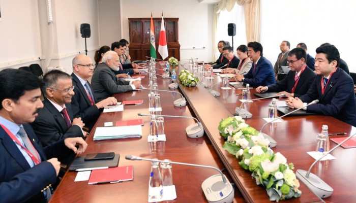 PM Narendra Modi, Japan's Shinzo Abe discuss strengthening bilateral ties in economy, defence
