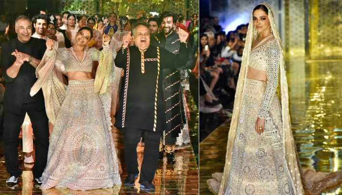 Deepika Padukone slays on ramp, dances to &#039;Disco Deewane&#039; at Abu Jani-Sandeep Khosla&#039;s 33 years in fashion celebrations—Watch