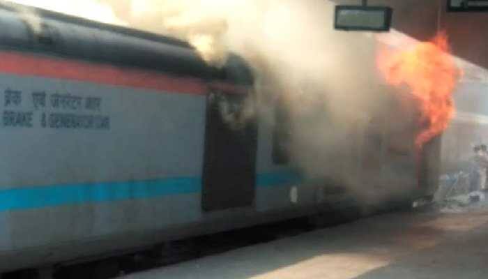 Coach of Kerala-bound train catches fire in New Delhi railway station, all passengers safe