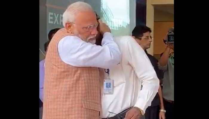 Watch: ISRO chief K Sivan breaks down as PM Narendra Modi consoles him