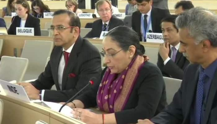 India&#039;s full speech at UNHRC: Pakistan epicentre of global terrorism, gave running commentary with offensive rhetoric