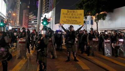 Hong Kong protesters hit pause in remembrance of 9/11 attacks