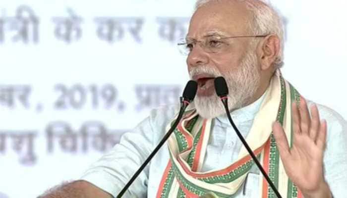Some people are shocked on hearing &#039;om&#039; or cow: PM Modi in Mathura