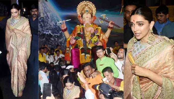 Deepika Padukone visits Lalbaugcha Raja for Ganpati darshan—Photos