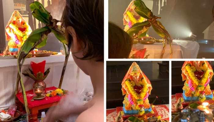 Shah Rukh Khan shares Ganpati pics from Mannat, wishes happiness for all—See inside