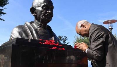 President Ram Nath Kovind unveils statue of Mahatma Gandhi in Switzerland