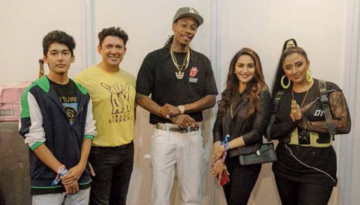 Groovy Madhuri Dixit poses with Wiz Khalifa