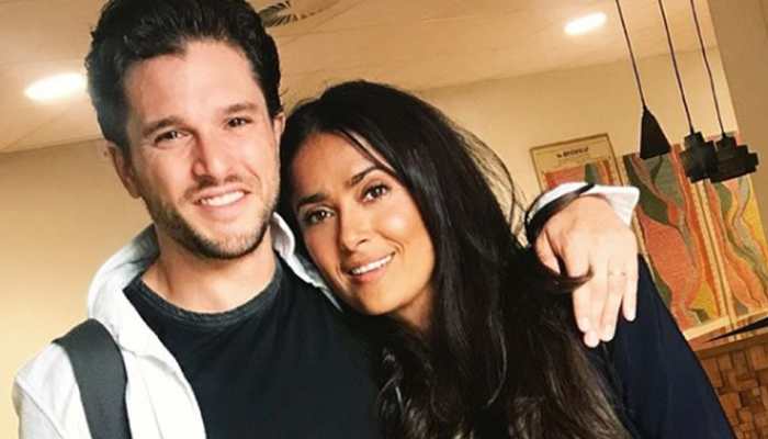 Salma Hayek 'cannot believe' she's working with Kit Harington