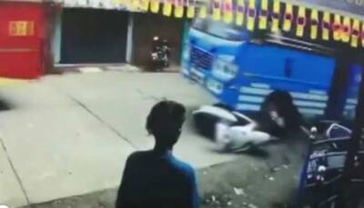 Watch: Miraculous escape for man hit, dragged by bus in Kerala