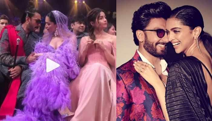 Ranveer Singh and Deepika Padukone can&#039;t take their eyes off each other during IIFA 2019—Watch