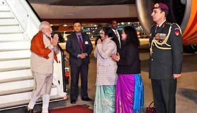 PM Narendra Modi leaves for Houston after brief halt in Frankfurt