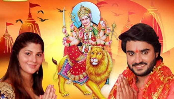 Sapna Gill and Pradeep Pandey Chintu team up for a devotional song—Pics