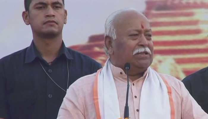 RSS chief Mohan Bhagwat interacts with foreign media in New Delhi