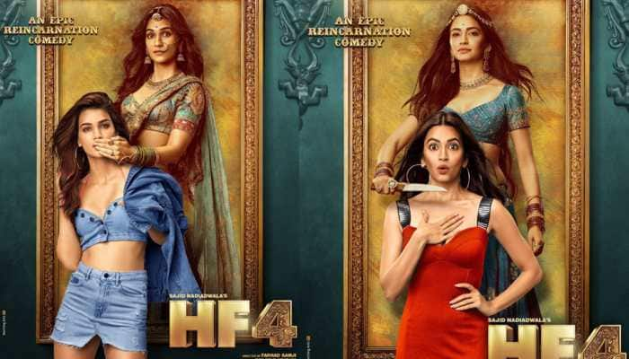 Housefull 4: Kriti Sanon, Pooja Hegde and Kriti Kharbanda&#039;s first look out—Pics