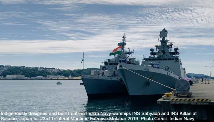 Malabar 2019: Indian Navy takes part in military drills with Japan and US forces