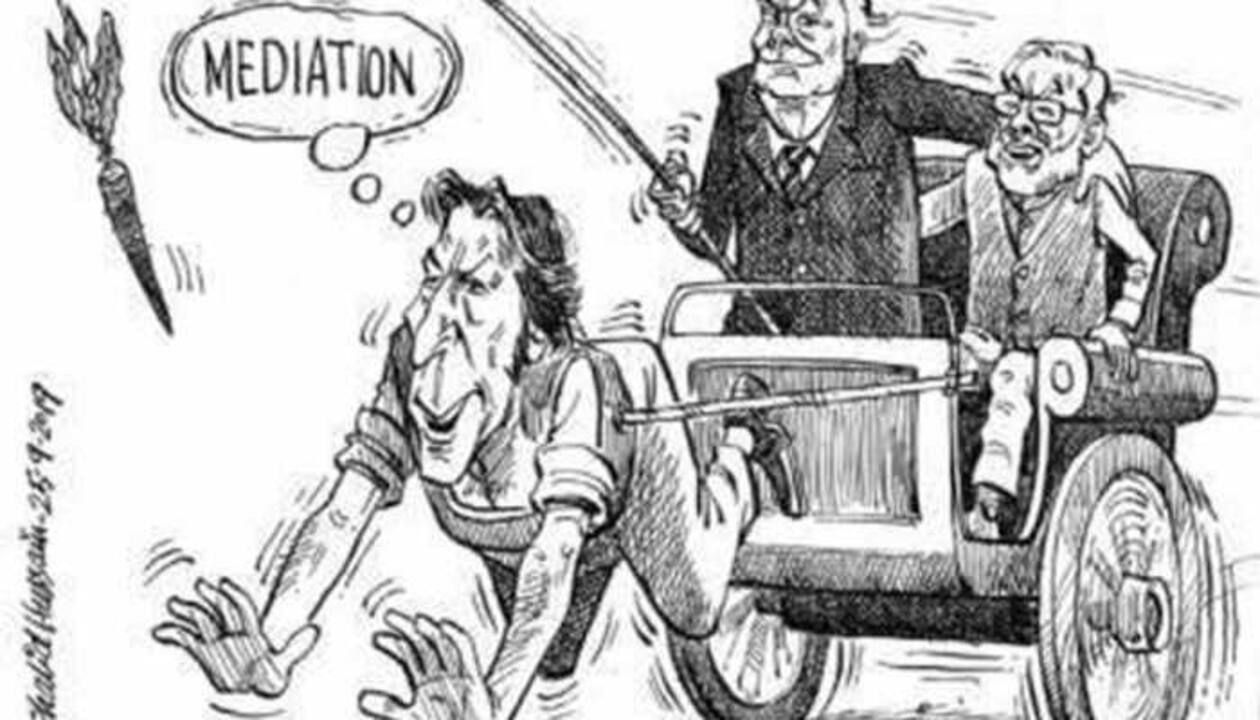 Imran Khan pulls cart for Kashmir mediation carrot as Donald Trump and  Narendra Modi laugh: Pakistani daily publishes cartoon, then apologises |  India News | Zee News