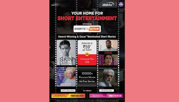 Dish TV India launches 'Shorts TV Active' on DishTV and d2h platforms