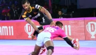 PKL 7: Siddharth Desai helps Telugu Titans thrash Jaipur Pink Panthers 51-31