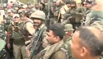 Indian troops celebrate, raise 'Bharat Mata Ki Jai' slogans after eliminating terrorists in Jammu and Kashmir's Ramban