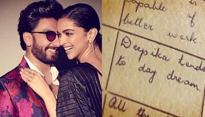 Deepika Padukone shares snippets of her school report card, Ranveer Singh posts hilarious comments