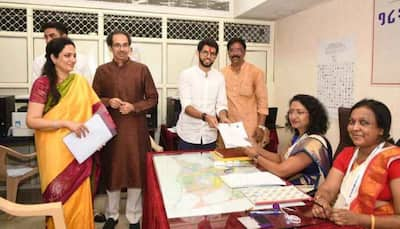 Aaditya Thackeray files nomination from Worli seat; father Uddhav, top Shiv Sena leaders present 