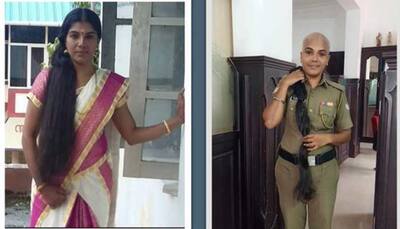 Kerala woman police officer shaves her head for cancer patients, pic goes viral