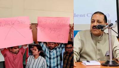 Scuffle breaks out between students in JNU during Union Minister Jitendra Singh's seminar on Article 370