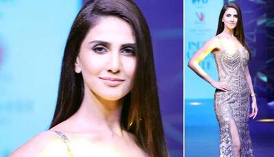 Vaani Kapoor glitters in gold at the runway—Pics