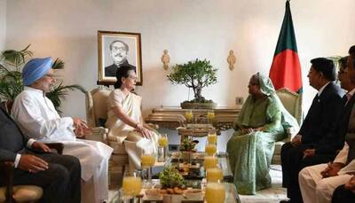 Sonia Gandhi, Manmohan Singh meet Bangladesh PM Sheikh Hasina, discuss bilateral ties