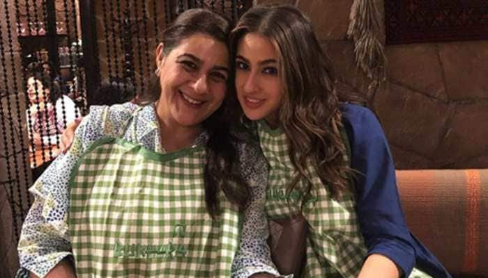 Sara Ali Khan and mommy Amrita Singh savour a giant dosa, video goes viral - Watch