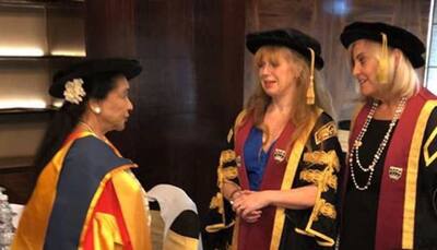 Salford University honours Asha Bhosle with a doctorate degree