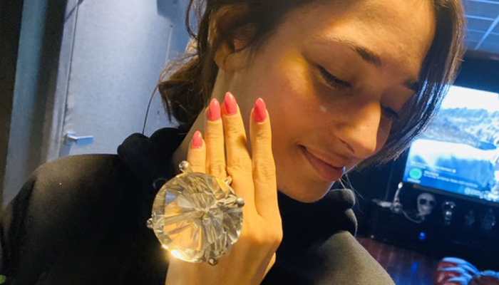 Tamannaah gets a &#039;bottle opener&#039; fifth-largest black diamond gift and it can hurt your eyes!