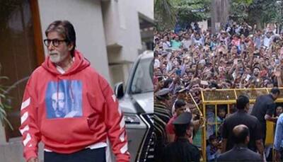 Here's how frenzied fans queued outside Amitabh Bachchan's residence on his birthday