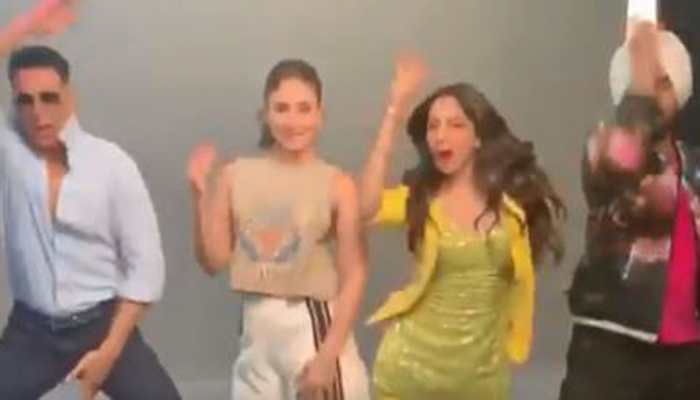 Good Newwz cast Akshay Kumar, Kareena Kapoor, Diljit Dosanjh, Kiara Advani groove to Housefull song &#039;Shaitaan Ka Saala&#039;