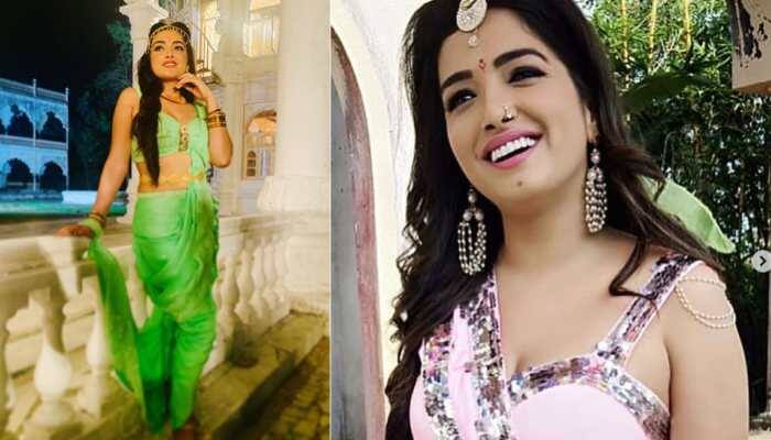Aamrapali Dubey shares new look for upcoming film 'Raj Mahal'—Pics