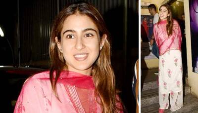 Sara Ali Khan catches a movie with friend, turns heads in desi avatar—Pics