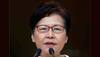 Hong Kong leader offers no olive branch as jeers force her to abandon address